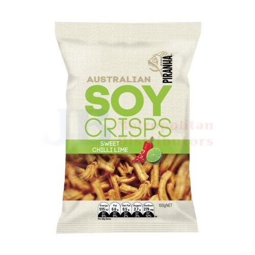 Piranha Soy Crisps Sweet Chilli Lime 100g