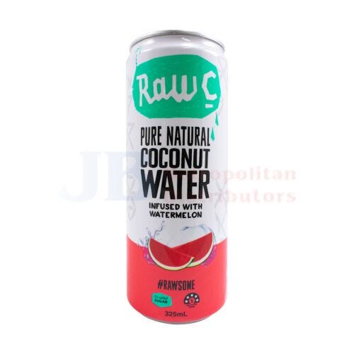 Raw C Coconut Water Infused With Watermelon 325ml
