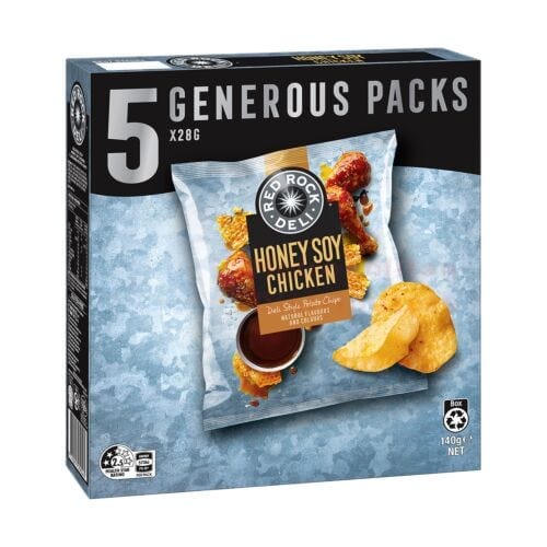 Red Rock Deli Honey Soy Chicken 28g (5 Pack)