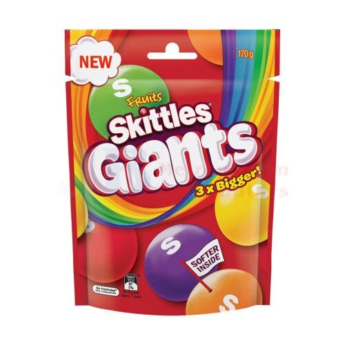 Skittles Giants Fruits 170g
