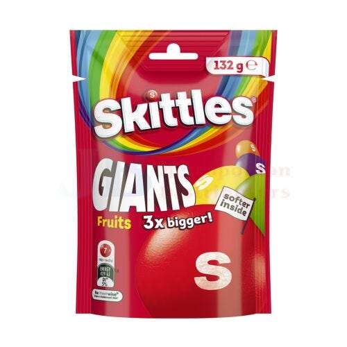 Skittles Giants Fruit 132g