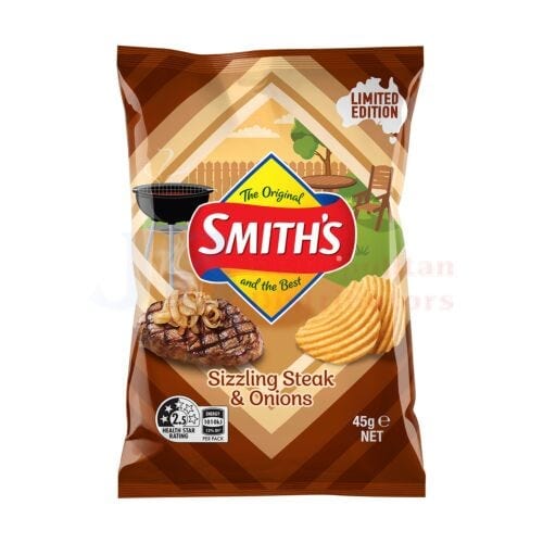 Smith's Sizzling Steak & Onions 45g