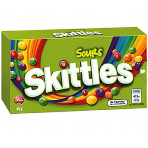 Skittles Sours (45g x 18 boxes in a Display Unit)