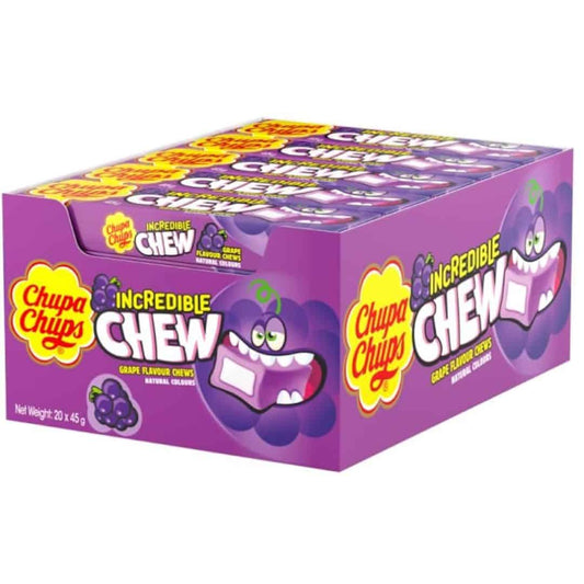 Chupa Chups Incredible Chew Grape (20 Pieces) 45g