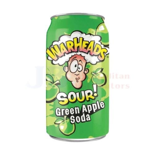 Warheads Sour Soda Green Apple 355ml