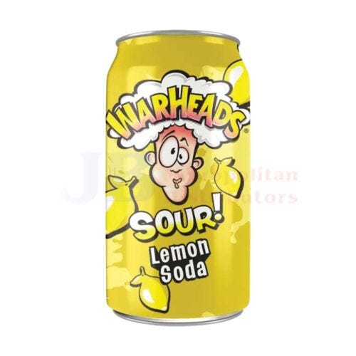 Warheads Sour Soda Lemon 355ml