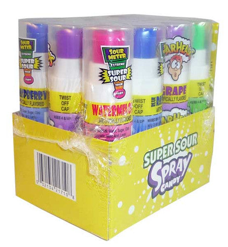 Warheads Super Sour Candy Spray (plain wrap) - (12 x 20ml)