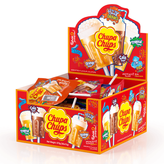 Chupa Chup Fizzy Drinks (45 Pieces) 15g