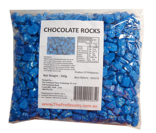 Chocolate Rocks - Blue (500g)