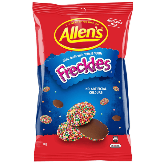 Allen’s Individual Allen’s Chocolate Freckles 1kg NRCASBGVGPRS Allen’s Chocolate Freckles 1kg
