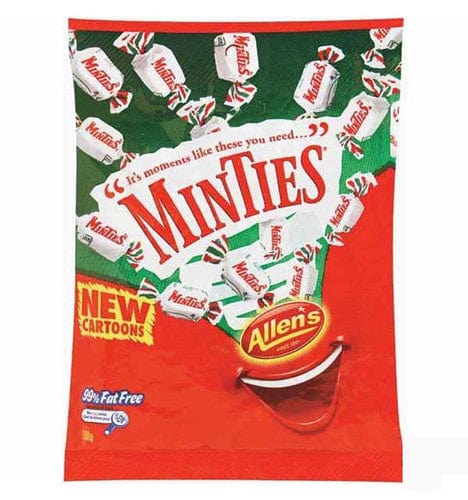 Allens Individual Allens Minties (12 x 150g hang sell bags) 19400556011389 TPFS4904 Allens Minties (12 x 150g hang sell bags)