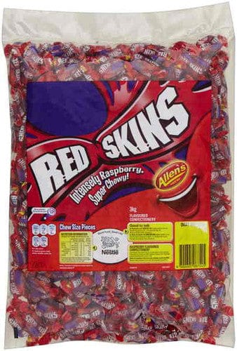 Allens Individual Allens Red Skins Mini Chews (3kg Bag) 9300605087545 TPFS3284 Allens Red Skins Mini Chews (3kg Bag)