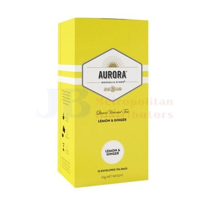 Aurora Individual Aurora Lemon & Ginger Tea (25 Pack) 9310631626502 JBMATLG2 Aurora Lemon & Ginger Tea (25 Pack)
