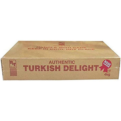 Authentic Turkish Delight Individual Authentic Turkish Delight Rose Flavour Bulk 4kg TFTDT4R Authentic Turkish Delight Rose Flavour Bulk 4kg
