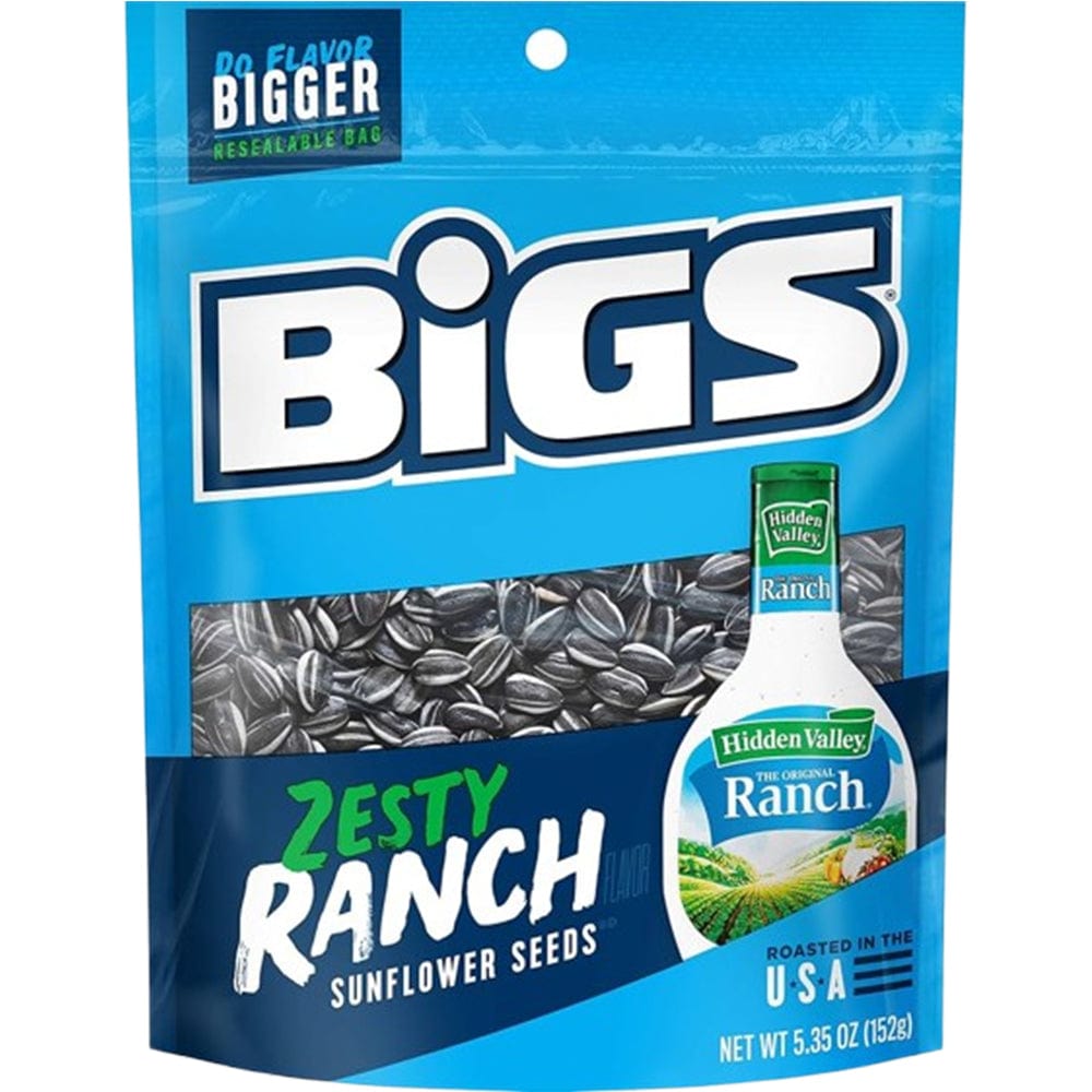 Bigs Bigs Sunflower Seeds Zesty Ranch Peg Bag 152 G Bigs Sunflower Seeds Zesty Ranch Peg Bag 152 G