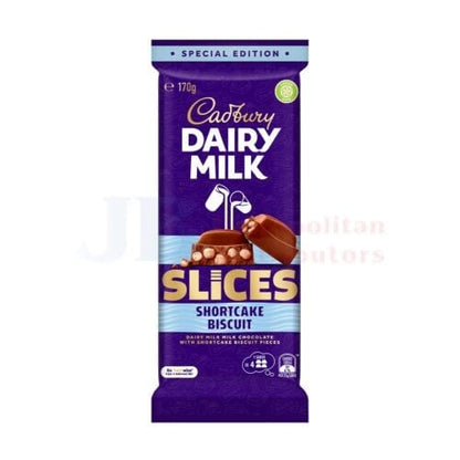 Cadbury Cadbury Dairy Milk Slices Shortcake Biscuit 170g Cadbury Dairy Milk Slices Shortcake Biscuit 170g