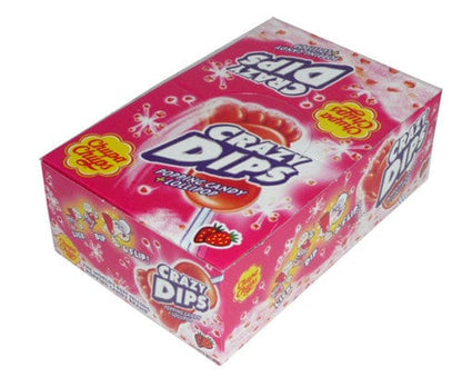 Chupa Chups Individual Chupa Chups Crazy Dips - Strawberry (24 x 16g sachets in a Display Unit) 8410031920987 TPFS2149 Chupa Chups Crazy Dips - Strawberry (24 x 16g sachets in a Display Unit)