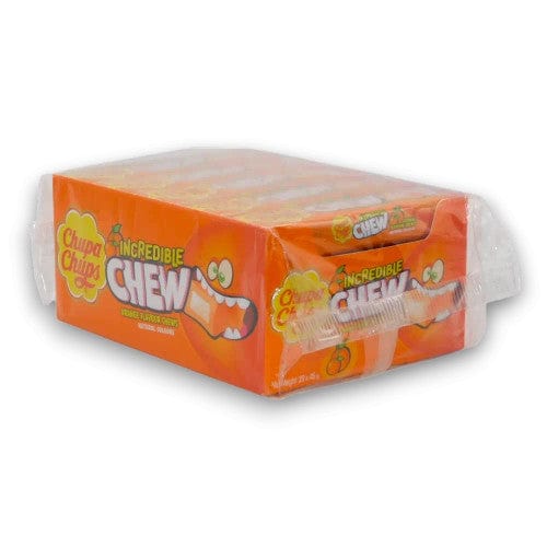 Chupa Chups Individual Chupa Chups - Incredible Chew - Orange (20x45g in a display box) 6921211119609 TPFS13789 Chupa Chups - Incredible Chew - Orange (20x45g in a display box)