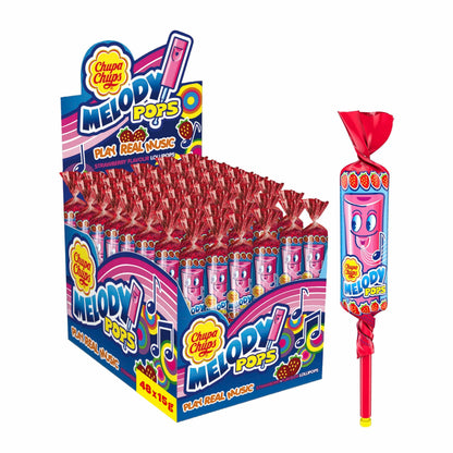 Chupa Chups Individual Chupa Chups Melody Pop Strawberry (48 Pack) JBMCHMP Chupa Chups Melody Pop Strawberry (48 Pack)