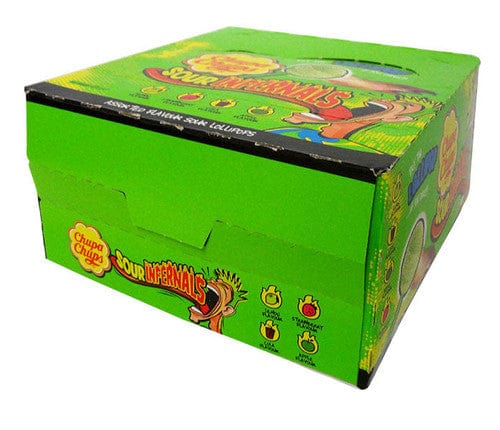 Chupa Chups Individual Chupa Chups - Sour Infernals (50 x 9.5g lollipops in a display box) 8410031967418 TPFS12431 Chupa Chups - Sour Infernals (50 x 9.5g lollipops in a display box)