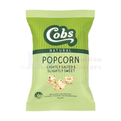 Cobs Cobs Popcorn Lightly Salted Slightly Sweet 30g Cobs Popcorn Lightly Salted Slightly Sweet 30g