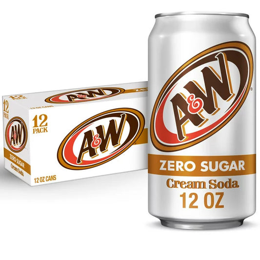 A&w Cream Soda Zero Sugar 355ml
