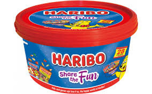Haribo Share The Fun Tub ( 28 x 25g bags)