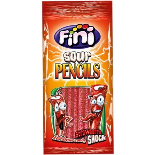 Fini Strawberry Sour Pencils 100g