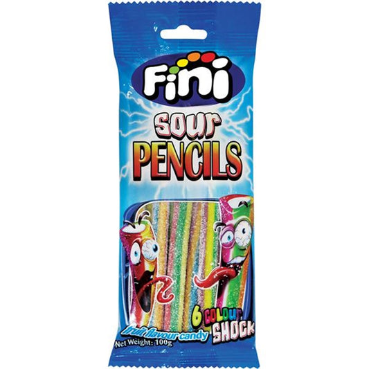 Fini Rainbow Sour Pencil 100g