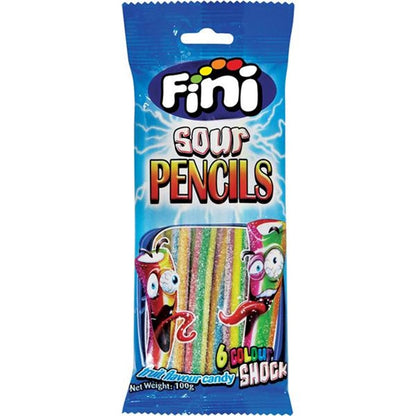Fini Fini Rainbow Sour Pencil 100g Fini Rainbow Sour Pencil 100g