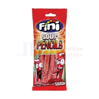 Fini Fini Sour Strawberry Pencil 100g Fini Sour Strawberry Pencil 100g