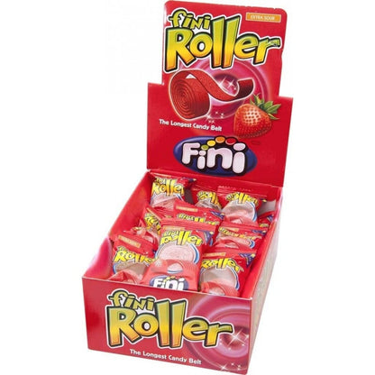 Fini Individual Fini Strawberry Sour Rollers (40 Pieces) TF5030 Fini Strawberry Sour Rollers (40 Pieces)
