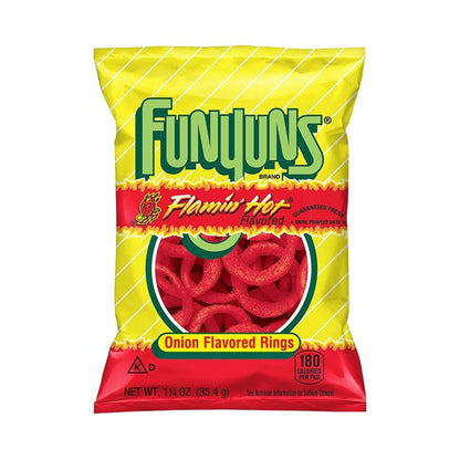 Funyuns Funyuns Onion Rings Flamin Hot 163g Funyuns Onion Rings Flamin Hot 163g