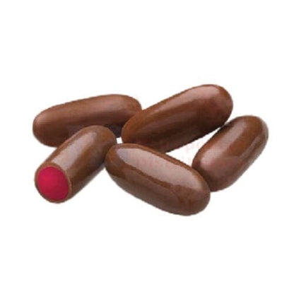 Fyna Individual Fyna Milk Choc Raspberry Bullets 6.5kg JBMFMCR65 Fyna Milk Choc Raspberry Bullets 6.5kg