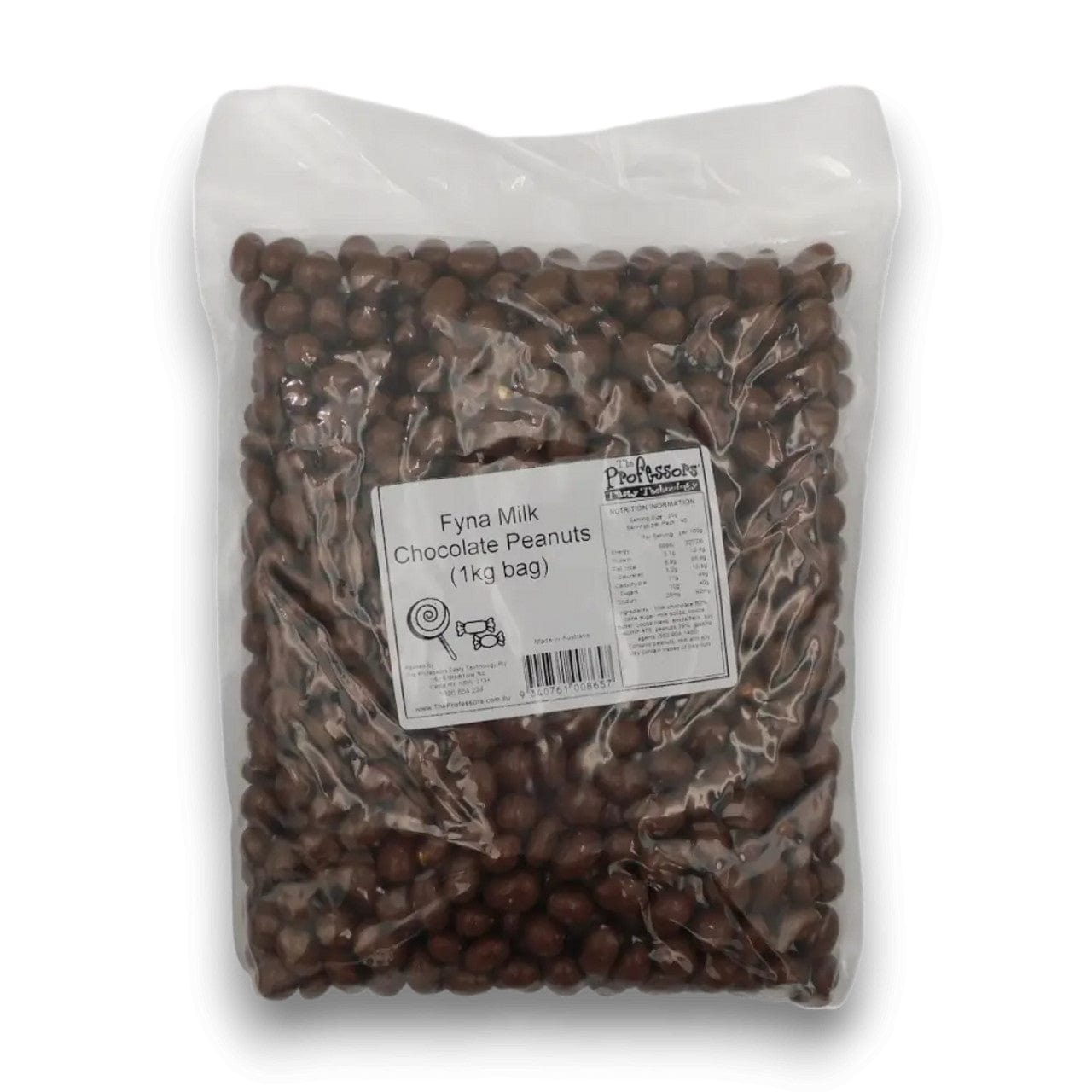 Fyna Individual Fyna Milk Chocolate Peanuts (1kg bag) 9340761008657 TPFS6027 Fyna Milk Chocolate Peanuts (1kg bag)