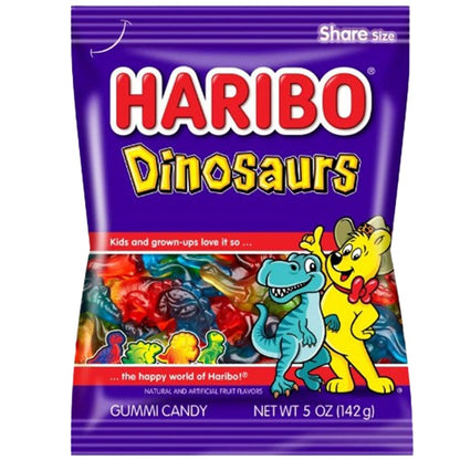 Haribo Haribo Dinosaur Peg Bag 141g Haribo Dinosaur Peg Bag 141g