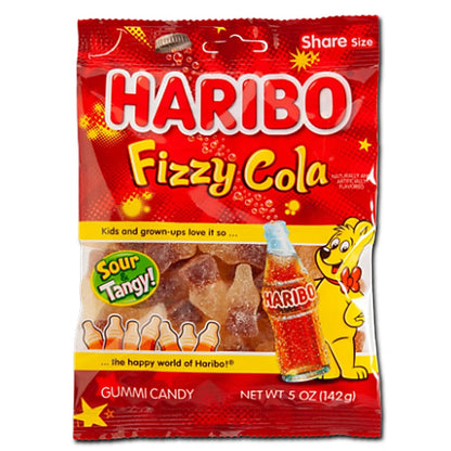 Haribo Haribo Fizzy Cola Peg Bag 141g Haribo Fizzy Cola Peg Bag 141g