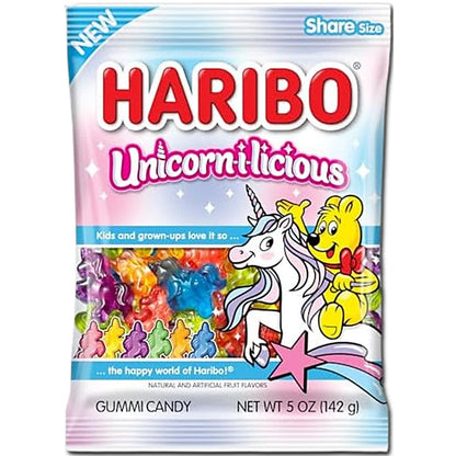 Haribo Haribo Unicorn-I-Licious Peg Bag 141g Haribo Unicorn-I-Licious Peg Bag 141g