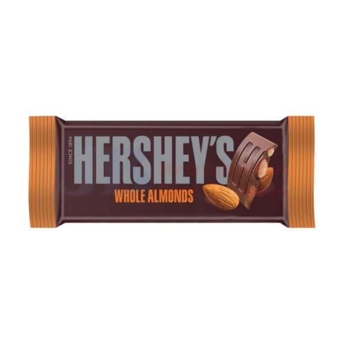 Hershey's Hershey's Milk Chocolate With Whole Almonds 40g Hershey's Milk Chocolate With Whole Almonds 40g