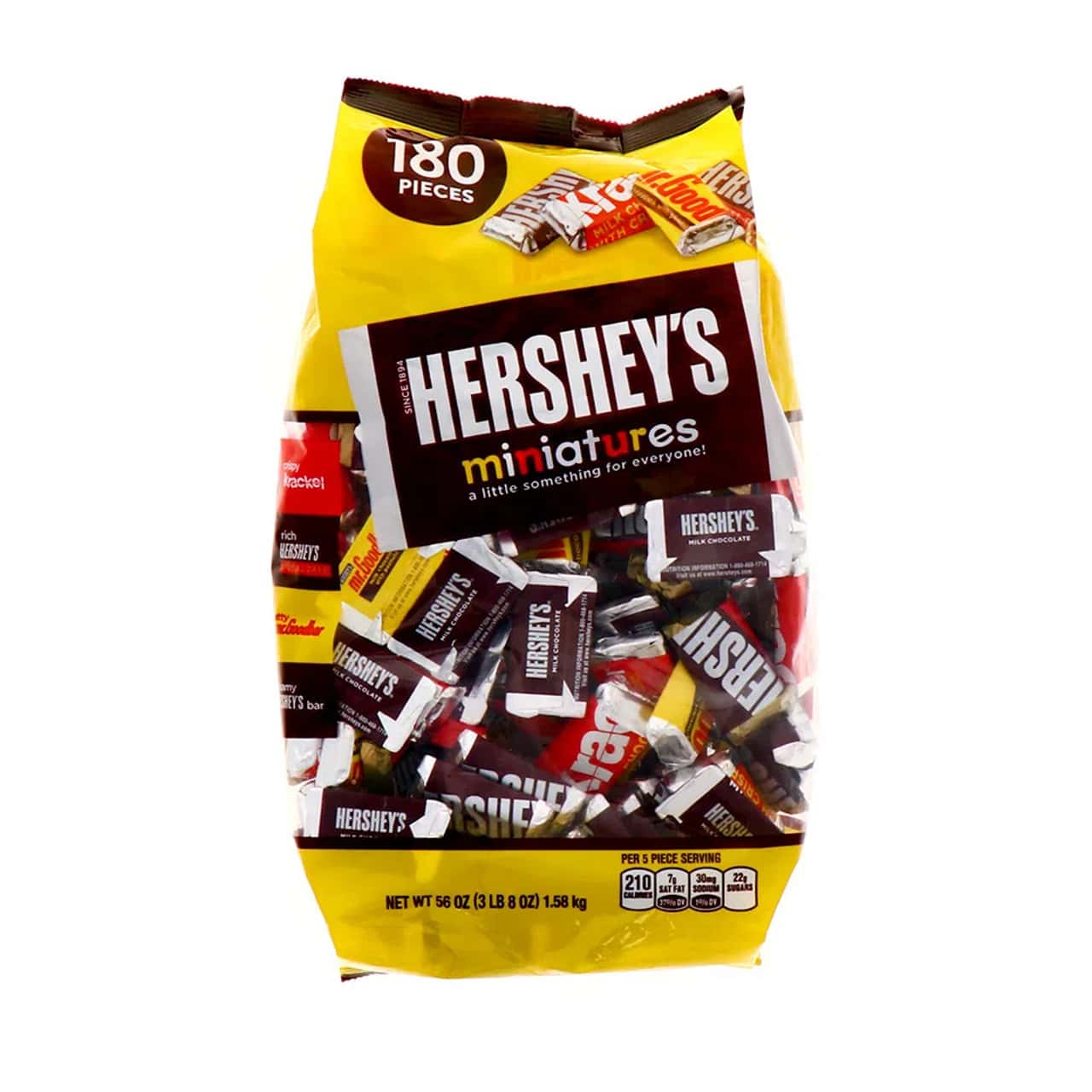 Hershey’s Individual Hershey’s Miniatures (180 Pieces) 1.5kg SOMGIHAKRVOB Hershey’s Miniatures (180 Pieces) 1.5kg