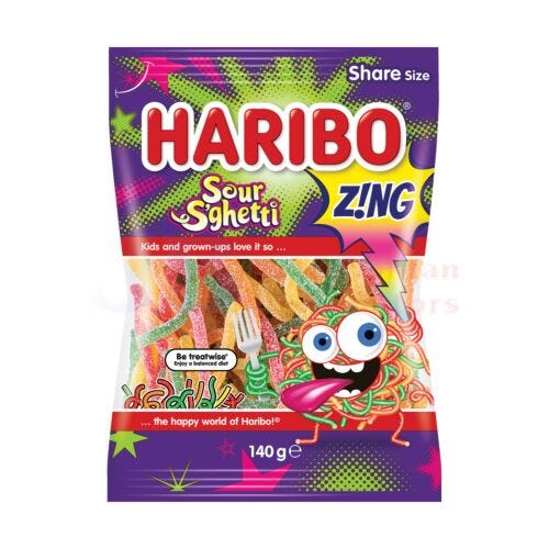 Haribo Sour S'Ghetti 140g