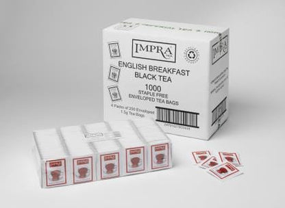IMPRA Impra Tea Bags Env English Breakfast Staple Free 250 pack Impra Tea Bags Env English Breakfast Staple Free 250 pack