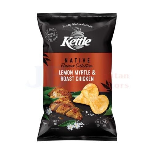 Kettle Individual Kettle Native Lemon Myrtle & Roast Chicken 150g 9310988020138 JBMKLMC1 Kettle Native Lemon Myrtle & Roast Chicken 150g
