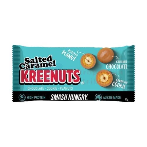 Kreenuts Kreenuts Salted Caramel Cookie Peanuts 37g Kreenuts Salted Caramel Cookie Peanuts 37g