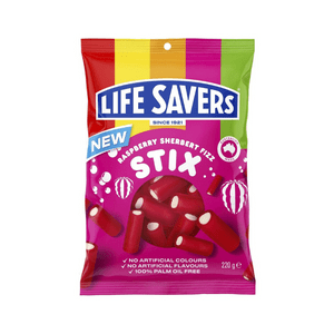 Life Savers Life Savers Stix Raspberry Sherbet Fizz 220g Life Savers Stix Raspberry Sherbet Fizz 220g