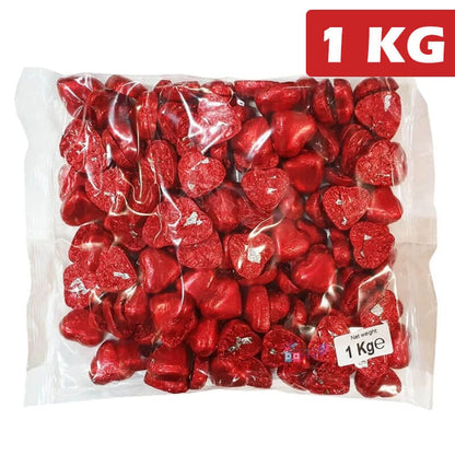 LOLLILAND Individual Lolliland Red Choc Hearts Bag 1kg BF6075583 Lolliland Red Choc Hearts Bag 1kg