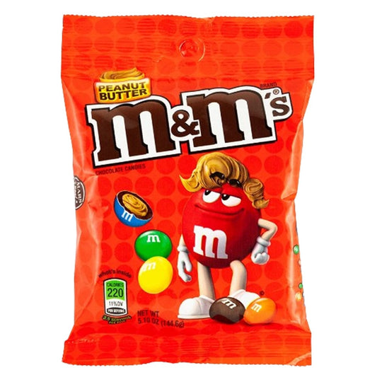 M&m M&m Peanut Butter Peg Bag 144.6g M&m Peanut Butter Peg Bag 144.6g
