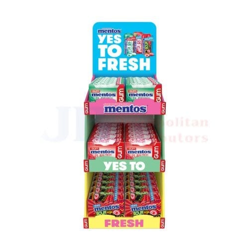 Mentos Individual Mentos Pure Fresh Counter Unit 2024 (60 Pack) JBMMPFCU6 Mentos Pure Fresh Counter Unit 2024 (60 Pack)
