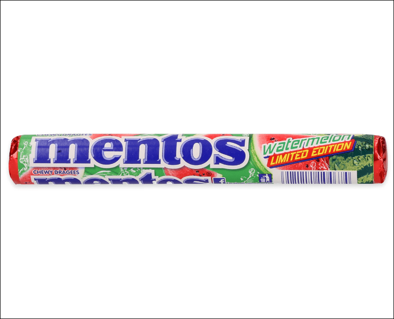 Mentos Individual Mentos Watermelon Roll (40 Pieces) 37.5g OFNMRBLGAMEH Mentos Watermelon Roll (40 Pieces) 37.5g