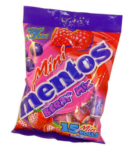 Mini Mentos 15 Roll Berry Mix Bag